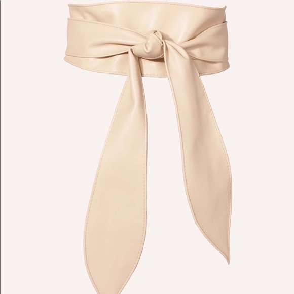 Apricot Women Wide Corset Faux Leather Wrap Around Tie Belt - Picture 3 of 7